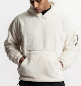 Men's embroidery warm hoodie