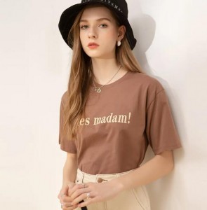 Women Letter Pattern T-Shirts