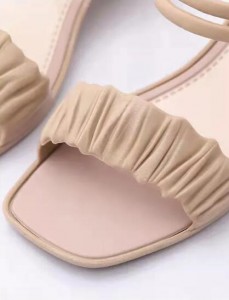 Ladies Mid-heel Slides Slippers