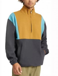 Half Zip Collar Pullover Sweatshirt