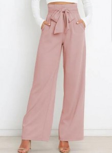 Women's Casual Loose High Waist Straight Pants